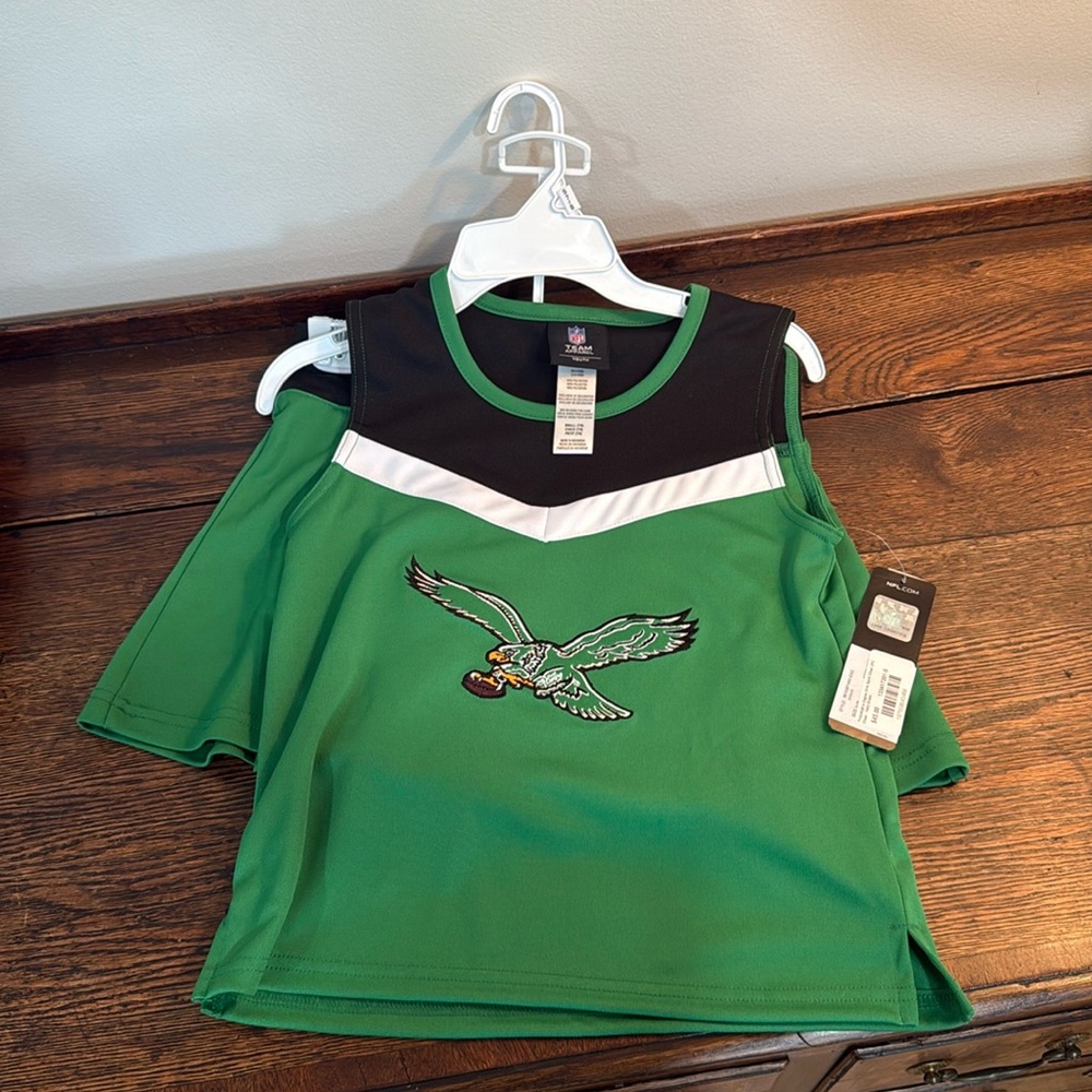 Girls Youth Eagles Cheerleader Outfit